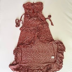 Ruffle high low dress